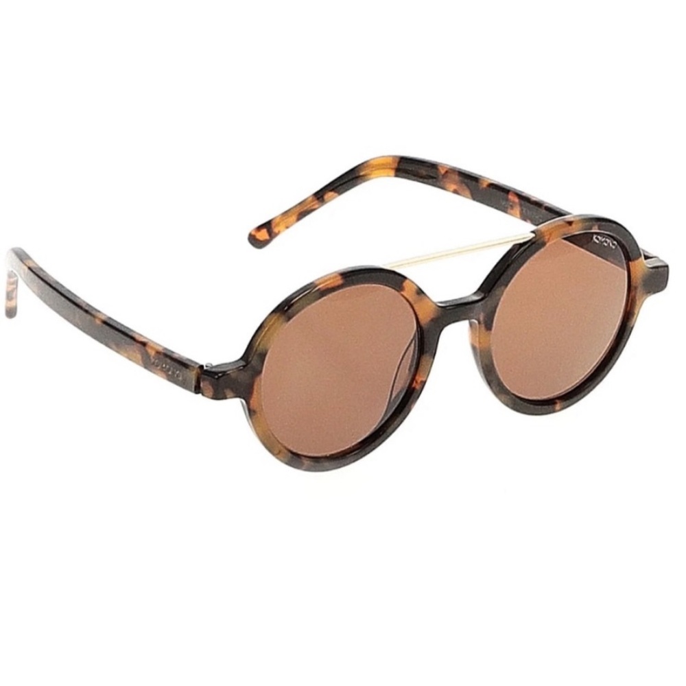 Vivien Tortoise Demi KOMONO Sunglasses 🕶 round brown gold - Picture 10 of 10